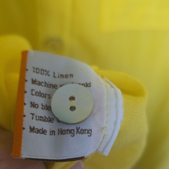 Fridaze 100% Linen Button-Up Women's Shirt, Size L - Picture 3 of 15